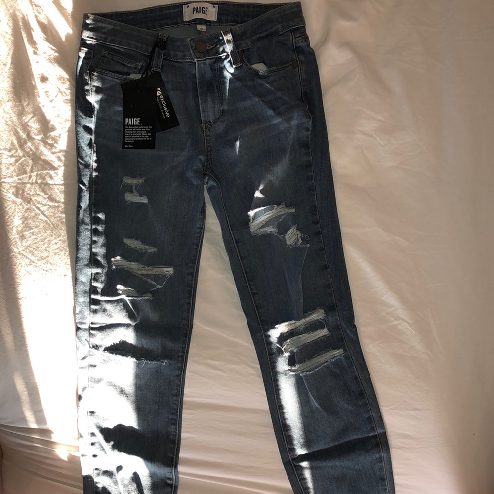 Light wash jeans